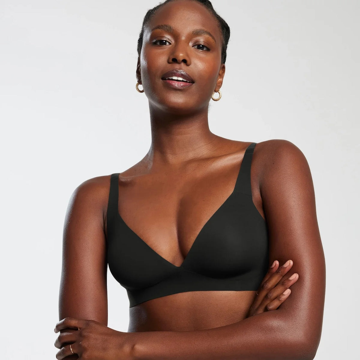 All Color: Black | low neckline wireless bra