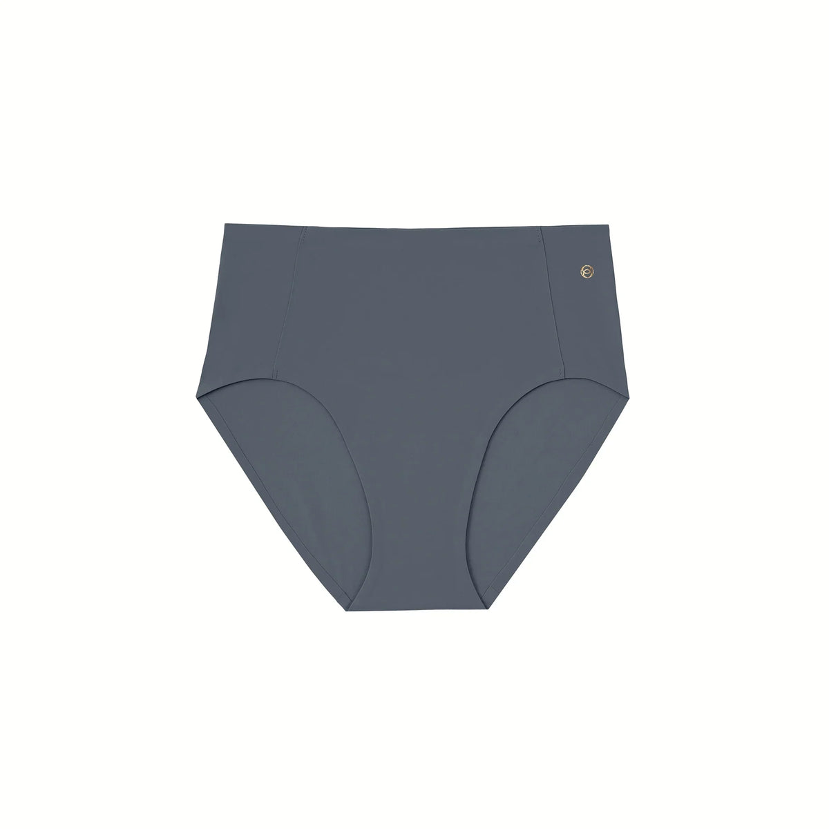 High-Waisted Retro Bikini Slate Grey