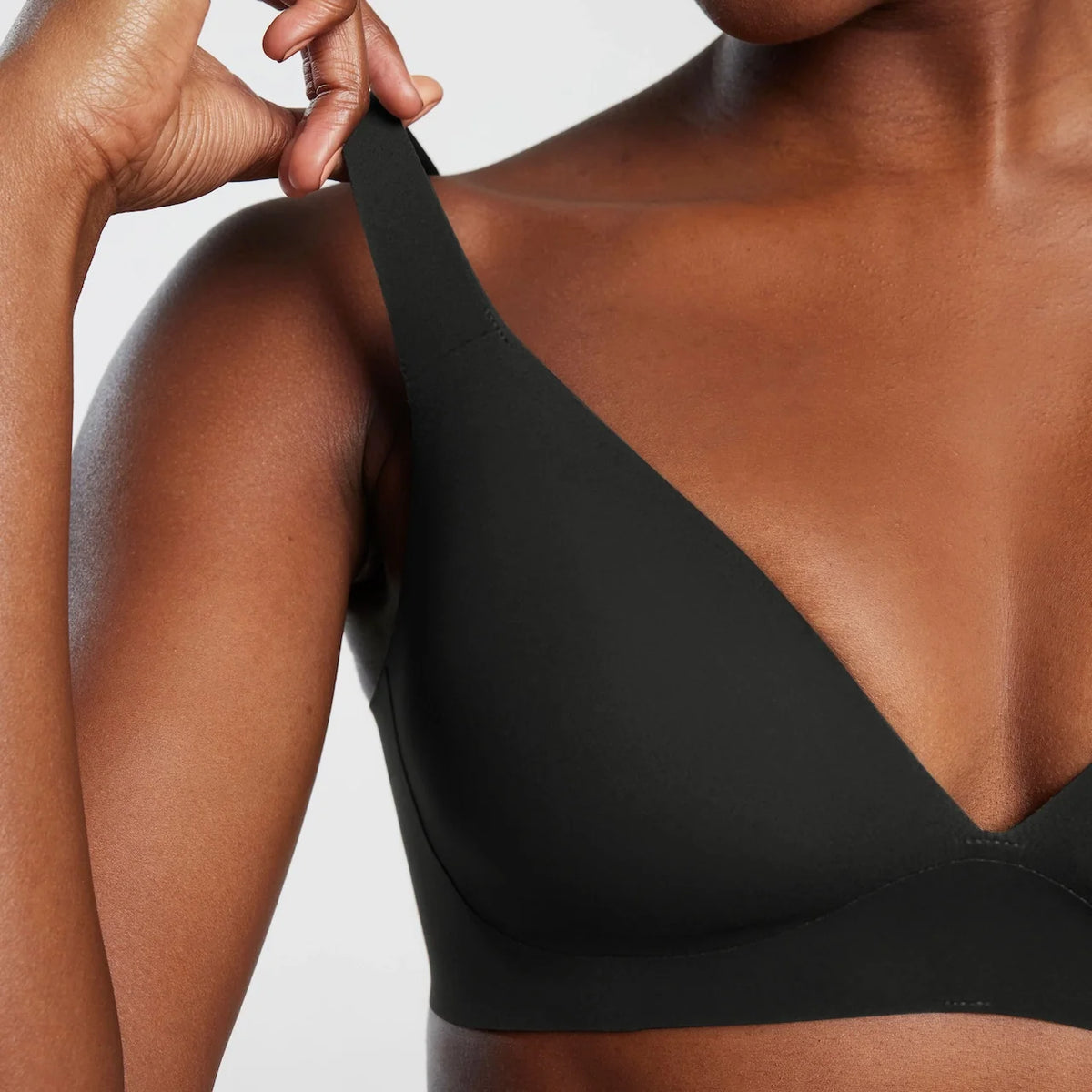 All Color: Black | low neckline wireless bra