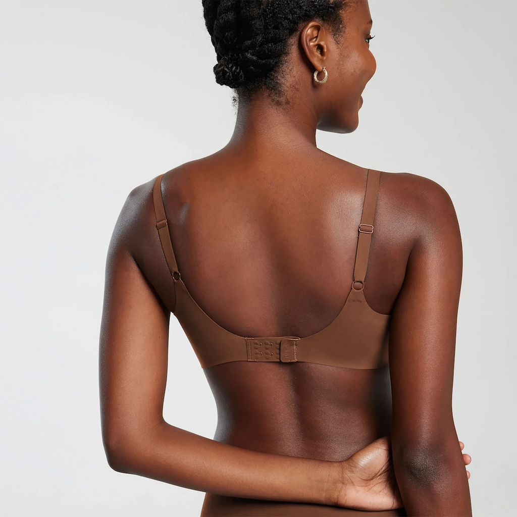 All Color: Clay | low neckline wireless bra