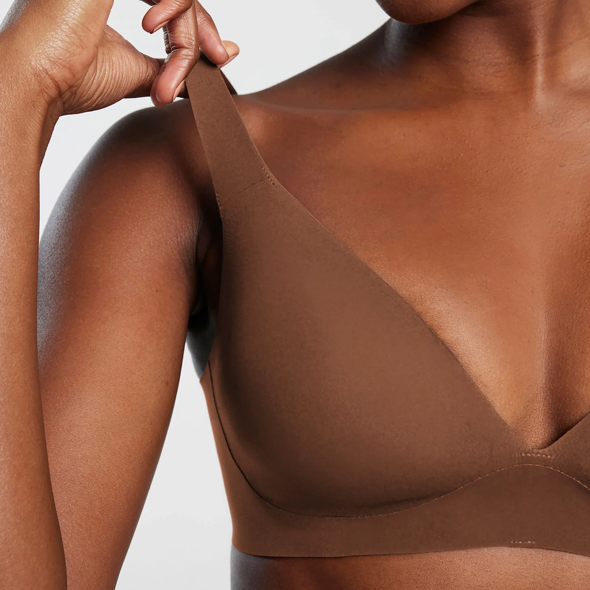 All Color: Clay | low neckline wireless bra