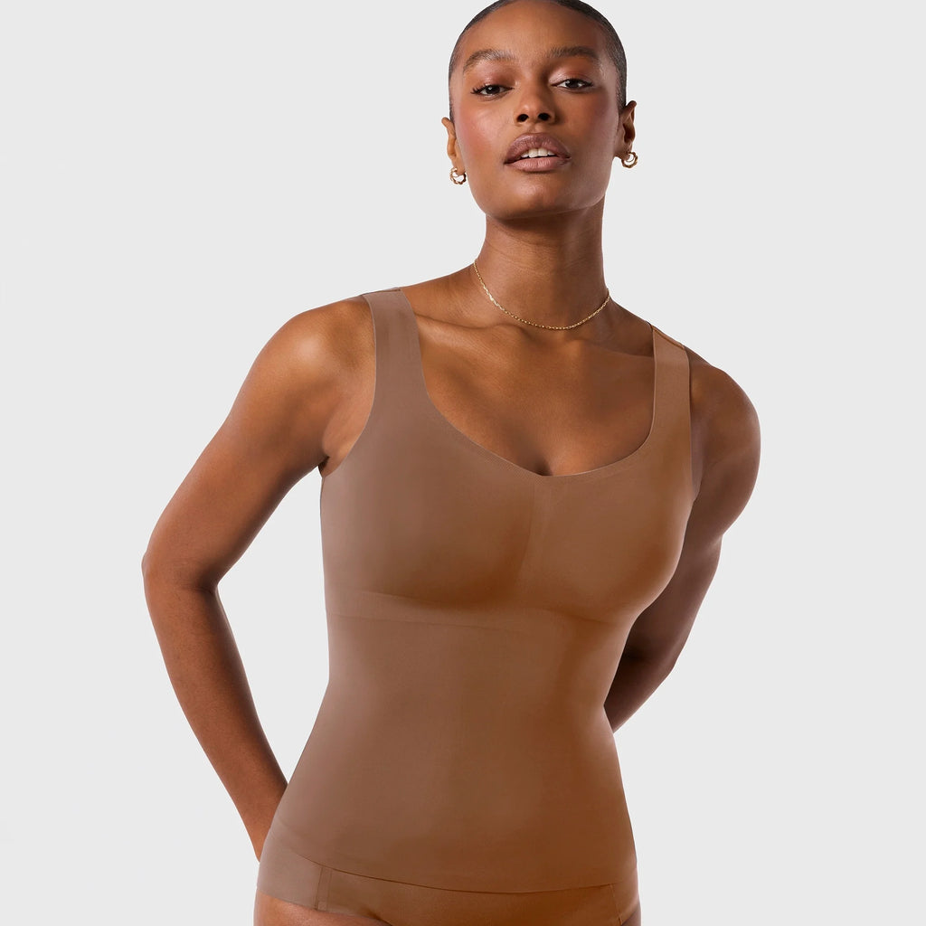 All Color: Clay | built in support tank cami black